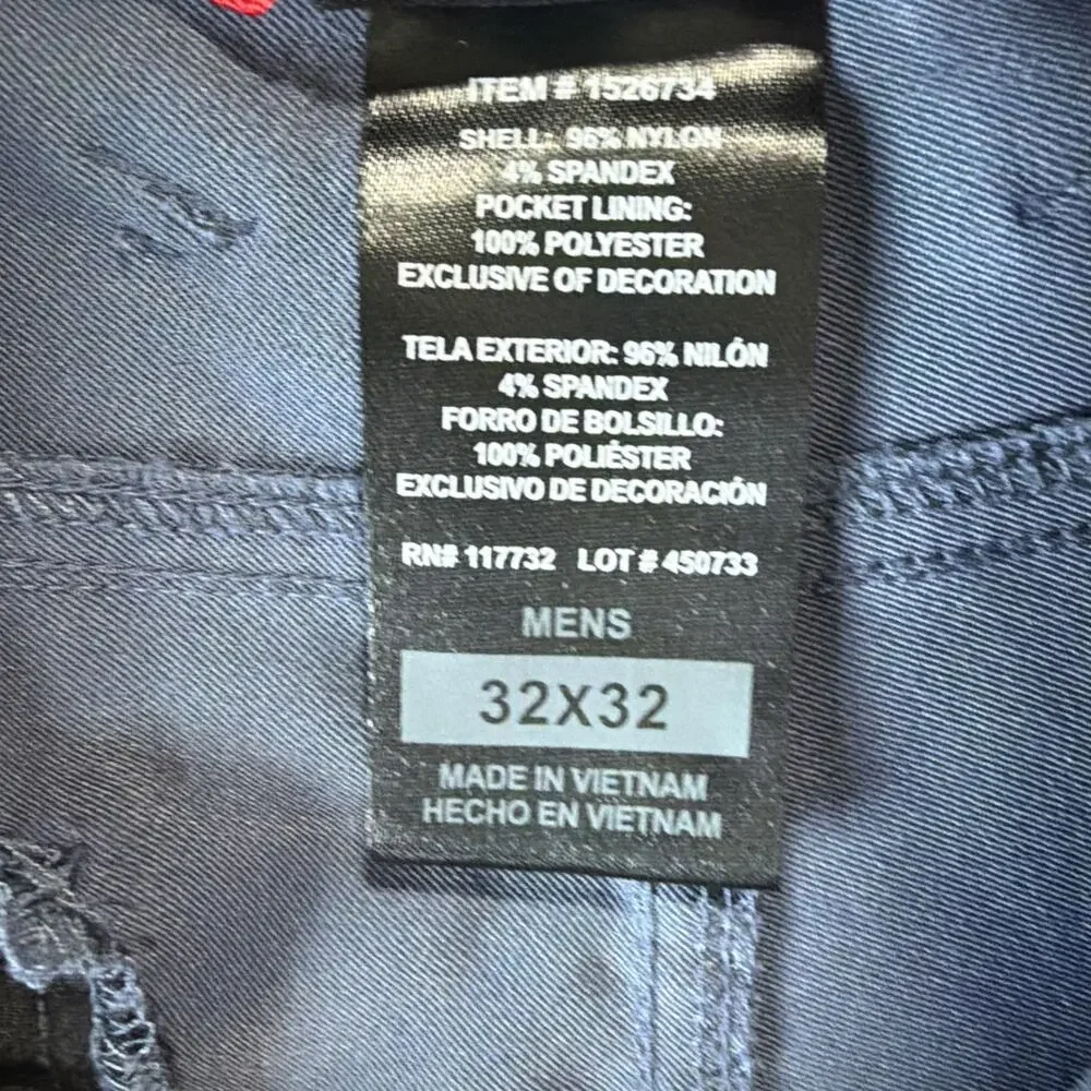 NWOT Gerry Mens 32x32 Blue Gray Stretch Hiking Pants Outdoor Utility Travel